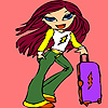 Debby in the vacation coloring A Free Customize Game