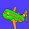 Minor military airplane coloring
