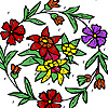 Circle flowers coloring