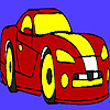 Racing concept car coloring