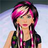 How do you recognize a emo girl? Is it the pink hair? The jeans or the bright colourful clothes they wear? This cute girl is really into emo music and she has a new passion for emo fashion. In this game we will have to help her choose a stylish hairstyle, make sure you choose her a long haircut with lots of colours which will match her eyes and makeover. Also if she is going to be emo she must figure out which clothes would match her style, make sure not to confuse the emo style with the goth one and pick her a crazy styled T-shirt, maybe a dress or other kind of clothes that would make her look gorgeous and remind her of the emo bands which she really enjoys listening to.