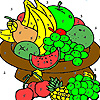 Fruit on a plate coloring A Free Customize Game