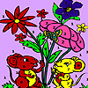 Mice in the garden coloring Game.