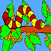 Worm in the garden coloring A Free Customize Game