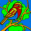 Bird on a tree coloring