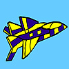 War jet coloring
