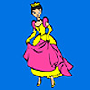 Crown wearing princess coloring A Free Customize Game