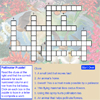 A cross word puzzle featuring words familiar with pollination.
