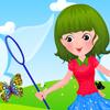 Catching butterfly girl A Free Dress-Up Game