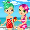 Sisters On The Beach A Free Dress-Up Game