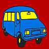 Weird minibus coloring A Free Customize Game