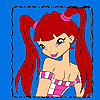 Red haired girl in frame coloring A Free Customize Game