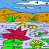 Fishes in the river coloring