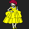 Punk girl at the prom coloring A Free Customize Game