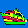 Great yacht coloring A Free Customize Game
