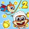 The heedful squirrel daddy needs to collect nuts and to feed his only baby. If he won`t do it, the poor child may die from starvation. Help the squirrel to collect all nuts in all levels. Avoid falling down or flying too high