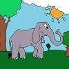 Beautiful Elephant Coloring A Free Customize Game