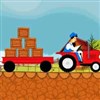 Drive your red wagon from the farm to transport goods.Connect your vehicle with wagon and load your wagon with goods to transport. Watch the Timer! You have limited time to finish your task. 
