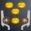 You have three shots with two cannons at each level. Destroy as many pumpkins as possible. Get enough points for the level and advance to the next. Avoid the skulls. Collect bonuses.