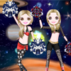 The universe is a beautiful place, and there`s billions of stars and planets that we don`t even know about that are always spinning and twirling and maybe even exploding! Guide these cute cheerleaders for fun throughout the universe!