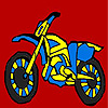 Fast blue bike coloring