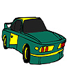 Green fast car coloring A Free Customize Game