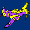 Little city airplane coloring