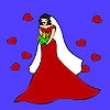 Red wedding dress coloring A Free Customize Game