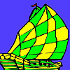 Mini sea ship coloring Game.