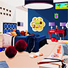 Escape from the family room by finding and matching all the objects in the room. 

Place the objects you found in the appropriate puzzles and discover clues. 

Use the clues to escape from the room.
Good luck.
