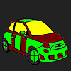 Shortest path car coloring Game.