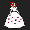 Flower bride girl coloring Game.