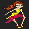 Modern dancer  girl coloring A Free Customize Game