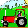 Tractor and Farmer Coloring