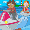 Water Riding Coloring Page A Free Dress-Up Game