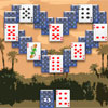 If you enjoy playing solitaire games, then this game by Play-Free-Arcade.com is one that you might well like!  The caravan with goods moves slowly across the terrible desert from one oasis to another. The travel is dangerous and difficult and you should play 5 solitaire games in each halt. There are 100 levels and two different types of solitaire: Tripeaks and Match2.