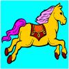 Come and Color your own horse with your own colors. Try some cool color