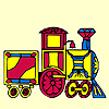 Colorful train coloring A Free Customize Game