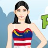 Peppy Patriotic Malaysia Girl A Free Dress-Up Game