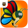 “Butterfly Tale” is an educational game that tells a story about the life cycle of a butterfly. 
The app starts with the earliest stage – the egg – and goes all the way to an adult butterfly. 
Funny games will teach preschoolers what happens during this process. 
Kids will be involved in various activities: 
help baby butterfly survive the attack of evil birds, 
build its cocoon, 
make sure it survives a cold winter, 
dress up and decorate fabulous wings of a grown up butterfly.