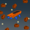 In the game you have to fly between asteroids, overcoming great distances. You can also play with a friend.
