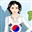 Peppy Patriotic South Korea Girl