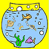 Big aquarium and fishes coloring A Free Customize Game