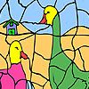 Talkative ducks coloring A Free Customize Game