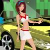 Sexy Car Model A Free Dress-Up Game