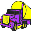 Big purple lorry coloring